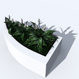 jardim corner flowers 3D Object | FREE Artlantis Objects Download